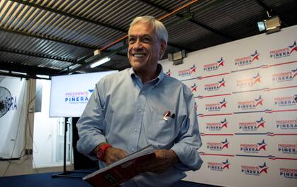 Necesitado de más votos, Sebastián Piñera mantuvo ayer un encuentro con la prensa internacional
