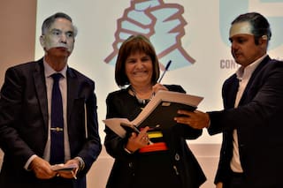 En campaña: Bullrich y Pichetto proponen una reforma laboral y limitar planes