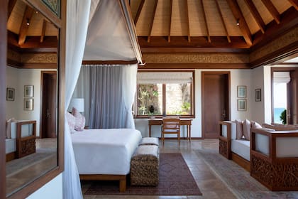 Necker Island tiene capacidad máxima para 48 pasajeros.