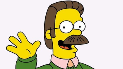 Ned Flanders, el vecino moralista y ultra religioso de la familia de Homero Simpson