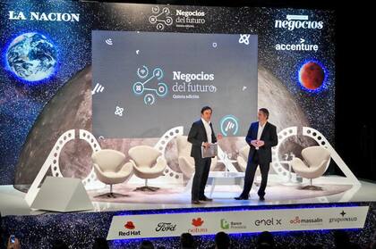 José Del Río junto a Matías Arturo, de Accenture