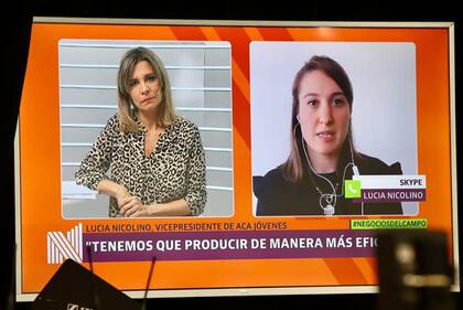En diálogo con Carla Quiroga (LA NACION), Lucía Nicolino, vicepresidenta de ACA Jóvenes, aseguró que las nuevas generaciones se involucran mucho en temas ambientales en la producción
