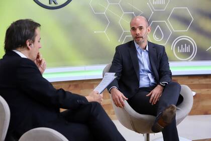 Jose Del Rio (LA NACION) y Juan Farinati (Bayer)