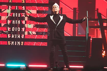 Neil Tennant el 7 de junio de 2023 en Madrid, en el estadio Civitas Metropolitano