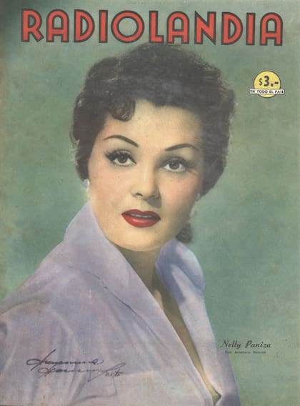 Nelly Panizza en la tapa de la revista Radiolandia, en 1958, con una fotografía tomada nada menos que por Annemarie Heinrich