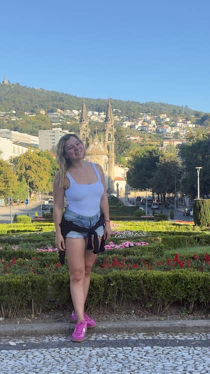 Nerea Bosyk en Braga, una ciudad al norte de Portugal