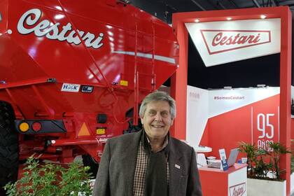 Néstor Cestari, presidente de la firma homónina, que expone en la Rural de Palermo