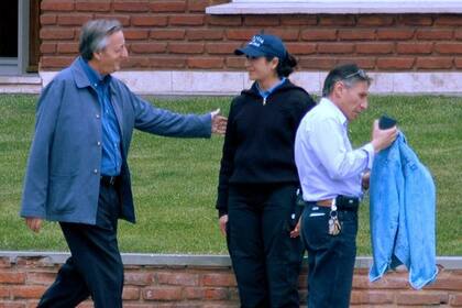 Néstor Kirchner, junto al exsecretario Roberto Néstor Sosa