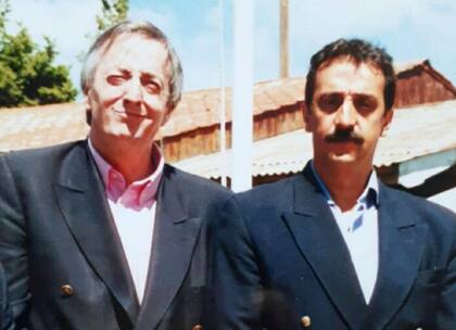 Néstor Kirchner y Matías Mazú