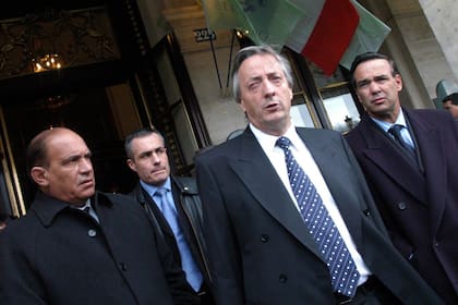 Nestor Kirchner y Miguel Pichetto el 20 de enero de 2005