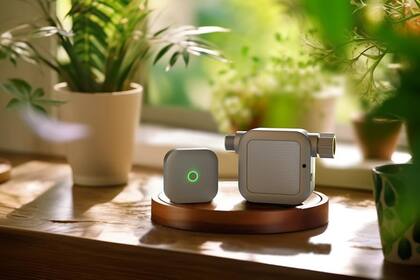 Netro Pixie se conecta al Wi-Fi para consultar el pronóstico meteorológico y activar el riego solo cuando es necesario