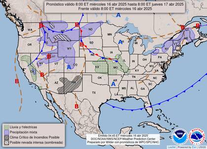 Nevadas intensas en Wyoming: acumulaciones de 30 a 60 cm, con sectores que podrían superar ese rango, según el NWS