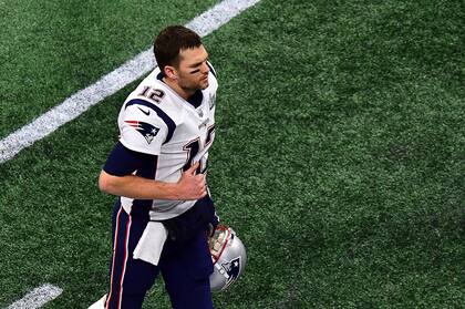 Brady con la camiseta de New England Patriots