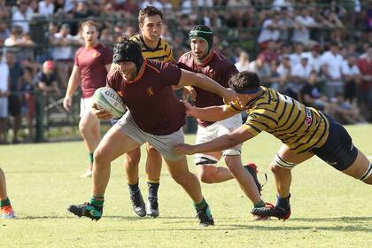Newman vs Regatas, en uno de los partidos del Top 12 del 2021, en la vuelta del rugby doméstico