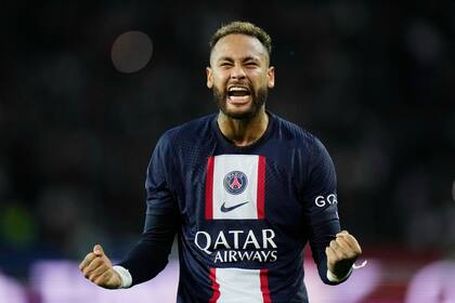 Neymar Jr. festeja uno de sus tantos goles con PSG en lo que va de la temporada 2022-23