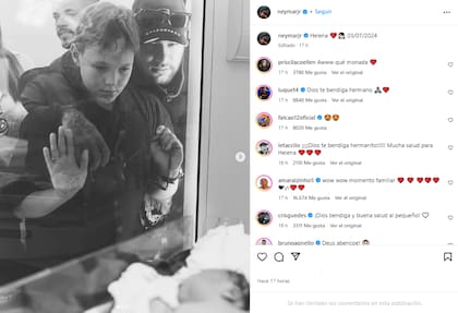 Neymar presentó en redes a su hija Helena (Foto: Instagram @neymarjr)