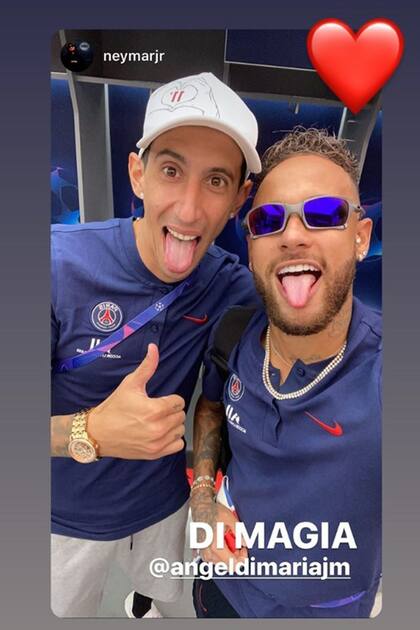 Neymar rebautizó a su socio: ya no es "Fideo" o Di María..., no, nada de eso: desde ahora es Di Magia
