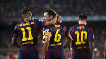 Neymar, Xavi y Messi, compañeros en el pasado en Barcelona