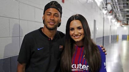 Neymar y Lovato, fans mutuos