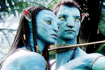 Neytiri y Jake Sully se ponen cariñosos.