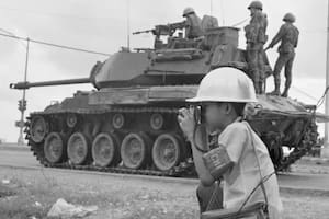 Ni los tanques, ni las balaceras, ni las explosiones asustaban al intrépido Jimmy