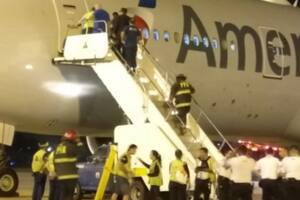 Ezeiza: un avión de American Airlines aterrizó de emergencia