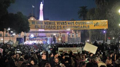 En las manifestaciones se recordaron que las cifras de femicidios no dejan de crecer en la Argentina