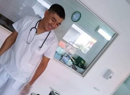 Nicasio Löpez en la actualidad, durante una jornada de trabajo