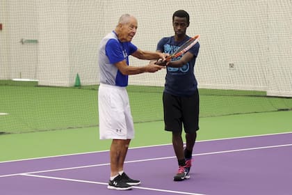Nick Bollettieri siguió enseñando tenis hasta sus últimos días.