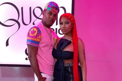 Nicki Minaj junto con su prometido