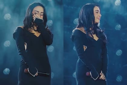 Nicki Nicole dio un show en vivo por los 300 años de Rosario y se emocionó hasta las lágrimas (Foto: Captura de video / Instagram @nicki.nicole)