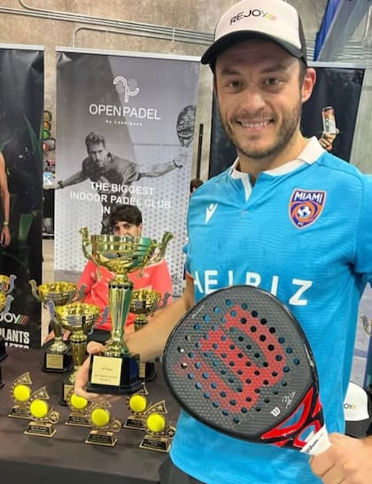 Nico Clerc vive en Miami y su vida gira en torno al pádel