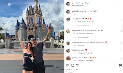 Nico González y Paloma Silberberg viajaron hace una semana a Disney