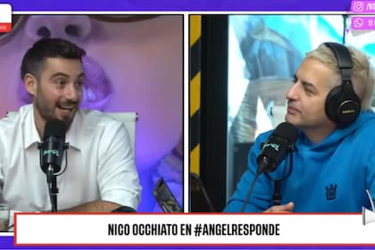 Nico Occhiato visitó Ángel responde, el programa de Ángel de Brito en el streaming (Foto: Captura de video / Bondi)