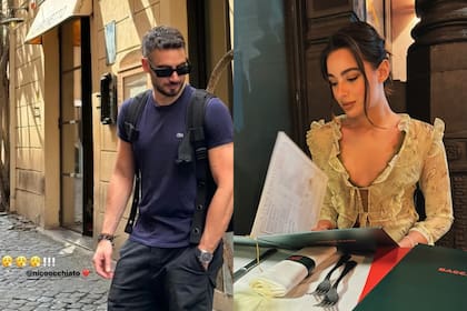 Nico Occhiato y Flor Jazmín disfrutaron de sus días en Roma (Foto: Instagram)