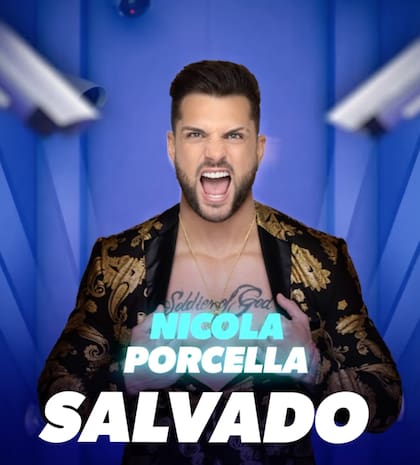 Nicola Porcella fue salvado por los líderes de la semana en La casa de los famosos México