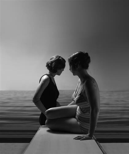 Nicola y su doble. En la playa, de Nicola Costantino