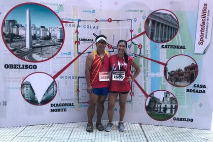 Nicolás Arce con Lila, su pareja