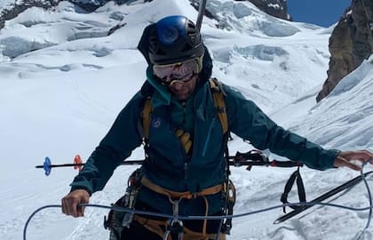Nicolás Benedetti, el guía que murió en los Alpes.