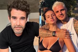 Nicolás Cabré compartió una foto al cuidado de Rufina, tras el viaje de la China Suárez a Milán