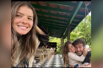 Nicolás Cabré junto a Rufina y la China Suárez