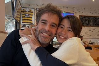 El emotivo reencuentro de Nicolás Cabré y su hija Rufina después de meses separados