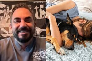 Nicolás Cáceres indicó las precauciones que deben tomarse para dormir con una mascota de la forma más segura posible (YouTube/Noticias Telemundo) (Freepik)