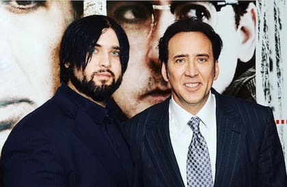 Nicolas Cage con su hijo, Weston