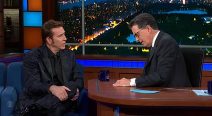 Nicolas Cage sorprendió a los espectadores del Late Show de Stephen Colbert (Foto: captura)