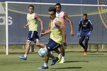 Nicolás Capaldo volvió a los entrenamientos en Boca luego de la obtención del Preolímpico con la Selección Sub 23
