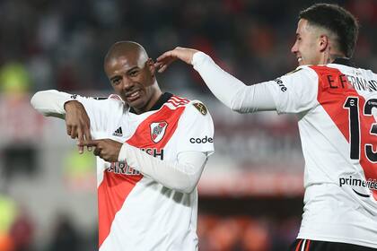 Nicolás De La Cruz, uno de los puntos altos que tuvo River ante Colo-Colo.