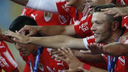 Nicolás Domingo, en los festejos