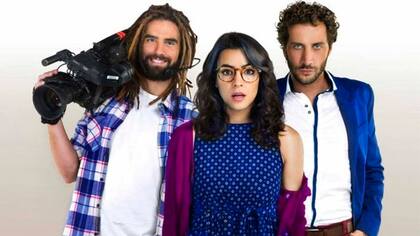 Nicolás Furtado, Agustina Cherri y Luciano Cáceres, los protagonistas de Fanny la fan