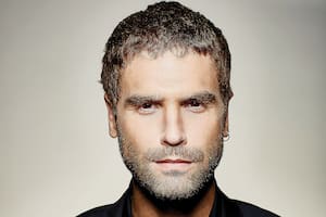 Nicolás Furtado en la producción de fotos de Rolling Stone